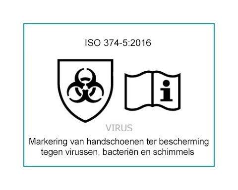 marking for micro-organism protection gloves